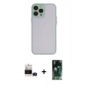 MARSİLYAN™- iPhone 14 Pro Max Kılıf Ahenk Çizgi Serisi - Siyah 360 Mat Full Body Arka Koruyucu + Bilvis Titan Kamera Lens - DNMR