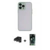 MARSİLYAN™- iPhone 14 Pro Max Kılıf Ahenk Çizgi Serisi - Siyah 360 Mat Full Body Arka Koruyucu + Raze Metal Kamera Lens - GS