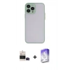 MARSİLYAN™- iPhone 14 Pro Max Kılıf Ahenk Çizgi Serisi - Siyah Bilvis 5in1 3D Magic Cam Ekran Koruyucu + Bilvis Titan Kamera Lens - SH
