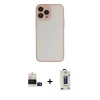 MARSİLYAN™- iPhone 14 Pro Max Kılıf Ahenk Çizgi Serisi - Siyah Bilvis Hayalet Cam Ekran Koruyucu + Bilvis Titan Kamera Lens - SH