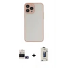 MARSİLYAN™- iPhone 14 Pro Max Kılıf Ahenk Çizgi Serisi - Siyah Bilvis Hayalet Cam Ekran Koruyucu + Bilvis Titan Kamera Lens - DNMR