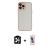 MARSİLYAN™- iPhone 14 Pro Max Kılıf Ahenk Çizgi Serisi - Siyah Joko 5D Cam + PVD Metal Kamera Lens - TU