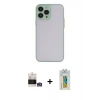 MARSİLYAN™- iPhone 14 Pro Max Kılıf Ahenk Çizgi Serisi - Siyah Polymer Nano Ekran Koruyucu + Bilvis Titan Kamera Lens - GS