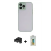 MARSİLYAN™- iPhone 14 Pro Max Kılıf Ahenk Çizgi Serisi - Siyah Polymer Nano Ekran Koruyucu + Raze Metal Kamera Lens - GS