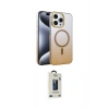 MARSİLYAN™- iPhone 14 Pro Max Kılıf Ahenk Doku Özel Seri - Siyah Bilvis Hayalet Cam Ekran Koruyucu