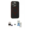 MARSİLYAN™- iPhone 14 Pro Max Kılıf Ahenk Form Serisi - Şeffaf Royal Nano Ekran Koruyucu + Bilvis Titan Kamera Lens - DNMR