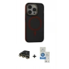 MARSİLYAN™- iPhone 14 Pro Max Kılıf Ahenk Form Serisi - Şeffaf Royal Nano Ekran Koruyucu + Raze Metal Kamera Lens - GD