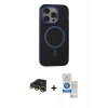 MARSİLYAN™- iPhone 14 Pro Max Kılıf Ahenk Form Serisi - Şeffaf Royal Nano Ekran Koruyucu + Raze Metal Kamera Lens - GD