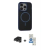 MARSİLYAN™- iPhone 14 Pro Max Kılıf Ahenk Form Serisi - Şeffaf Royal Nano Ekran Koruyucu + Raze Metal Kamera Lens - GS
