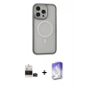 MARSİLYAN™- iPhone 14 Pro Max Kılıf Ahenk Form Serisi - Siyah Bilvis 5in1 3D Magic Cam Ekran Koruyucu + Bilvis Titan Kamera Lens - SH