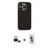MARSİLYAN™- iPhone 14 Pro Max Kılıf Ahenk Form Serisi - Siyah Joko 5D Cam + Bilvis Titan Kamera Lens - DNMR