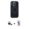 MARSİLYAN™- iPhone 14 Pro Max Kılıf Ahenk Form Serisi - Siyah Joko 5D Cam + Bilvis Titan Kamera Lens - DNMR