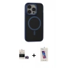 MARSİLYAN™- iPhone 14 Pro Max Kılıf Ahenk Form Serisi - Siyah Joko 5D Cam + Bilvis Titan Kamera Lens - GD