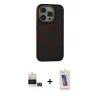 MARSİLYAN™- iPhone 14 Pro Max Kılıf Ahenk Form Serisi - Siyah Joko 5D Cam + Bilvis Titan Kamera Lens - GD