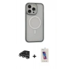 MARSİLYAN™- iPhone 14 Pro Max Kılıf Ahenk Form Serisi - Siyah Joko 5D Cam + Raze Metal Kamera Lens - GS