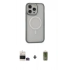 MARSİLYAN™- iPhone 14 Pro Max Kılıf Ahenk Form Serisi - Siyah Joko Magic 5D Hayalet Cam + Bilvis Titan Kamera Lens - GD