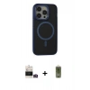 MARSİLYAN™- iPhone 14 Pro Max Kılıf Ahenk Form Serisi - Siyah Joko Magic 5D Hayalet Cam + Bilvis Titan Kamera Lens - GD