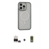 MARSİLYAN™- iPhone 14 Pro Max Kılıf Ahenk Form Serisi - Siyah Joko Magic 5D Hayalet Cam + Bilvis Titan Kamera Lens - GS