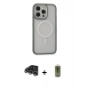 MARSİLYAN™- iPhone 14 Pro Max Kılıf Ahenk Form Serisi - Siyah Joko Magic 5D Hayalet Cam + Raze Metal Kamera Lens - GS