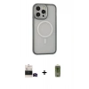 MARSİLYAN™- iPhone 14 Pro Max Kılıf Ahenk Form Serisi - Siyah Joko Magic 5D Hayalet Cam + Bilvis Titan Kamera Lens - SH