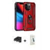 MARSİLYAN™- iPhone 14 Pro Max Kılıf Ahenk Klasik Koleksiyonu - Şeffaf Pasifik Cam Ekran Koruyucu + Raze Metal Kamera Lens - GS