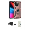 MARSİLYAN™- iPhone 14 Pro Max Kılıf Ahenk Klasik Koleksiyonu - Şeffaf Pasifik Cam Ekran Koruyucu + Raze Metal Kamera Lens - GS
