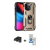 MARSİLYAN™- iPhone 14 Pro Max Kılıf Ahenk Klasik Koleksiyonu - Şeffaf Royal Nano Ekran Koruyucu + Raze Metal Kamera Lens - GS