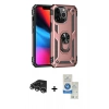 MARSİLYAN™- iPhone 14 Pro Max Kılıf Ahenk Klasik Koleksiyonu - Şeffaf Royal Nano Ekran Koruyucu + Raze Metal Kamera Lens - GS