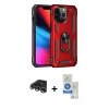MARSİLYAN™- iPhone 14 Pro Max Kılıf Ahenk Klasik Koleksiyonu - Şeffaf Royal Nano Ekran Koruyucu + Raze Metal Kamera Lens - GS