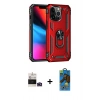 MARSİLYAN™- iPhone 14 Pro Max Kılıf Ahenk Klasik Koleksiyonu - Siyah 18D Cam Ekran Koruyucu + Bilvis Titan Kamera Lens - DNMR
