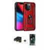MARSİLYAN™- iPhone 14 Pro Max Kılıf Ahenk Klasik Koleksiyonu - Siyah 360 Mat Full Body Arka Koruyucu + Raze Metal Kamera Lens - GD