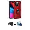 MARSİLYAN™- iPhone 14 Pro Max Kılıf Ahenk Klasik Koleksiyonu - Siyah 3D Antistatik Cam Ekran Koruyucu + Raze Metal Kamera Lens - GS
