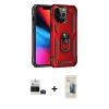 MARSİLYAN™- iPhone 14 Pro Max Kılıf Ahenk Klasik Koleksiyonu - Siyah 6D Mat Seramik Hayalet Nano Ekran Koruyucu + Bilvis Titan Kamera Lens - DNMR