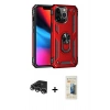 MARSİLYAN™- iPhone 14 Pro Max Kılıf Ahenk Klasik Koleksiyonu - Siyah 6D Mat Seramik Hayalet Nano Ekran Koruyucu + Gümüş Raze Metal Kamera Lens