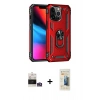 MARSİLYAN™- iPhone 14 Pro Max Kılıf Ahenk Klasik Koleksiyonu - Siyah 6D Mat Seramik Hayalet Nano Ekran Koruyucu + Bilvis Titan Kamera Lens - GS