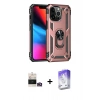 MARSİLYAN™- iPhone 14 Pro Max Kılıf Ahenk Klasik Koleksiyonu - Siyah Bilvis 5in1 3D Magic Cam Ekran Koruyucu + Bilvis Titan Kamera Lens - GD