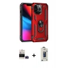 MARSİLYAN™- iPhone 14 Pro Max Kılıf Ahenk Klasik Koleksiyonu - Siyah Bilvis Hayalet Cam Ekran Koruyucu + Bilvis Titan Kamera Lens - DNMR