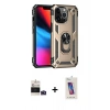 MARSİLYAN™- iPhone 14 Pro Max Kılıf Ahenk Klasik Koleksiyonu - Siyah Joko 5D Cam + Bilvis Titan Kamera Lens - DNMR
