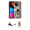 MARSİLYAN™- iPhone 14 Pro Max Kılıf Ahenk Klasik Koleksiyonu - Siyah Joko 5D Cam + Bilvis Titan Kamera Lens - GD