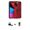 MARSİLYAN™- iPhone 14 Pro Max Kılıf Ahenk Klasik Koleksiyonu - Siyah Joko Magic 5D Hayalet Cam + Bilvis Titan Kamera Lens - DNMR
