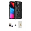 MARSİLYAN™- iPhone 14 Pro Max Kılıf Ahenk Klasik Koleksiyonu - Siyah Mat Seramik Nano Ekran Koruyucu + Bilvis Titan Kamera Lens - DNMR