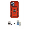 MARSİLYAN™- iPhone 14 Pro Max Kılıf Ahenk Klasik - Şeffaf Royal Nano Ekran Koruyucu + Bilvis Titan Kamera Lens - GD