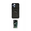 MARSİLYAN™- iPhone 14 Pro Max Kılıf Ahenk Klasik - Siyah 360 Mat Full Body Arka Koruyucu