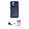 MARSİLYAN™- iPhone 14 Pro Max Kılıf Ahenk Klasik - Siyah Bilvis 5in1 3D Magic Cam Ekran Koruyucu + Bilvis Titan Kamera Lens - GD