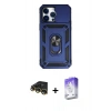 MARSİLYAN™- iPhone 14 Pro Max Kılıf Ahenk Klasik - Siyah Bilvis 5in1 3D Magic Cam Ekran Koruyucu + Raze Metal Kamera Lens - GD