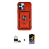 MARSİLYAN™- iPhone 14 Pro Max Kılıf Ahenk Klasik - Siyah Buffer Hayalet Cam Ekran Koruyucu + Bilvis Titan Kamera Lens - GD