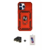 MARSİLYAN™- iPhone 14 Pro Max Kılıf Ahenk Klasik - Siyah Joko 5D Cam + Raze Metal Kamera Lens - GD