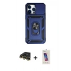 MARSİLYAN™- iPhone 14 Pro Max Kılıf Ahenk Klasik - Siyah Joko 5D Cam + Raze Metal Kamera Lens - GD