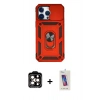 MARSİLYAN™- iPhone 14 Pro Max Kılıf Ahenk Klasik - Siyah Joko 5D Cam + PVD Metal Kamera Lens - TU