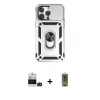 MARSİLYAN™- iPhone 14 Pro Max Kılıf Ahenk Klasik - Siyah Joko Magic 5D Hayalet Cam + Bilvis Titan Kamera Lens - DNMR